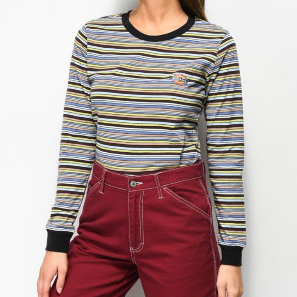 Dickies Horseshoe Stripe Long Sleeve T-Shirt